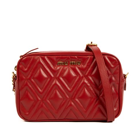 miu miu madras crossbody|Miu Miu Madras Crossbody Bag, Red .